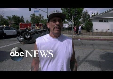 Actor Danny Trejo saves baby trapped in car l ABC News