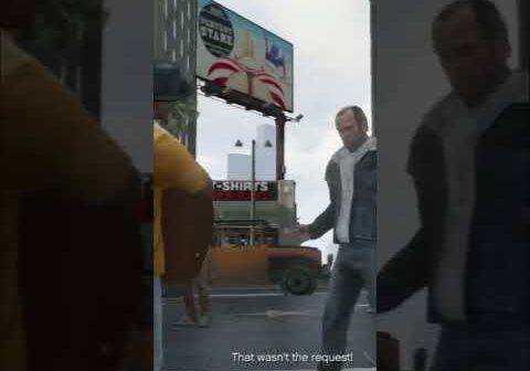 When Trevor dont like your guitar he breaks it #GTAVshorts #GTA5shorts #shorts
