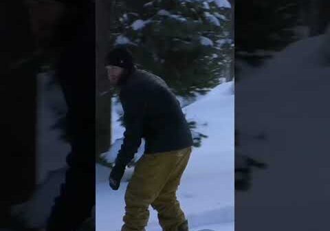 Snowboarder almost dies doing crazy trick in Utah.