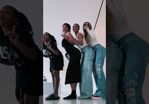 North West Made Aunts And Mom Dance #shorts #northwest #kimkardashian #kyliejenner #tiktok #khole