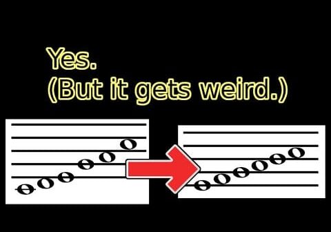Can you make a pentatonic music notation system?