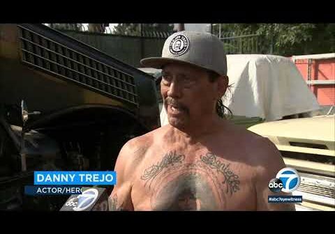 Actor Danny Trejo helps save baby trapped in overturned car in Sylmar | ABC7