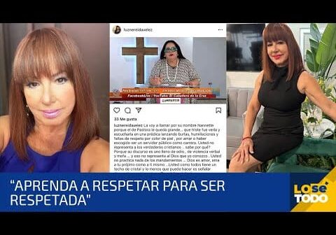INDIGNADA LA PERIODISTA LUZ NEREIDA VÉLEZ ANTE LAS EXPRESIONES DE LA PASTORA IRIS NANETTE TORRES