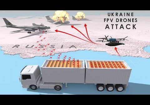 How Ukraine FPV drones Truck Attack Happened? #ukraine #russia #Spiderweb