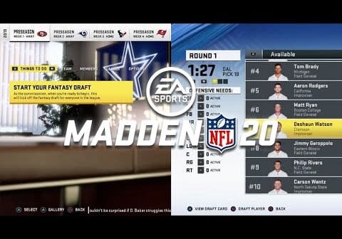 Madden 20 Fantasy Draft – How to draft a STUD TEAM in Franchise