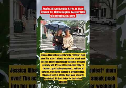 Jessica Alba’s Epic Mother-Daughter Weekend with Haven!  #JessicaAlba #CelebrityMoms #shorts
