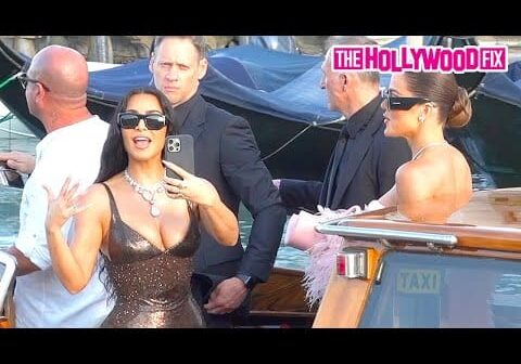 Kim & Khloe Kardashian, Kendall & Kylie Jenner, Leonardo DiCaprio & More Attend Jeff Bezos’s Wedding