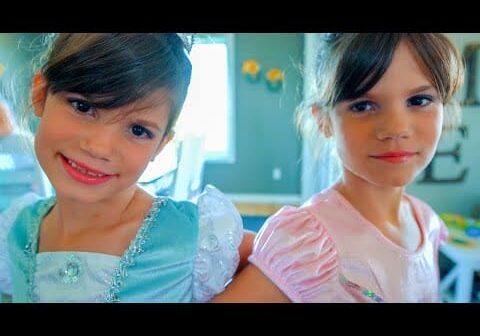 Elsa, Anna, Elena, Maleficent, & Jasmine with twin sisters Kate & Lilly!