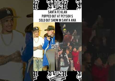 @SantaFeKlanOfficial POPPED OUT AT SOUTH CENTRAL SUPERSTAR @peyoh ‘S SOLD OUT SHOW 🔥