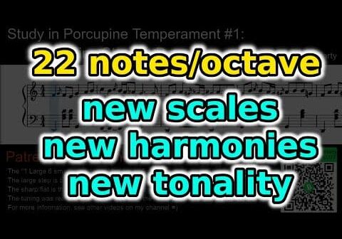 Study #1 in Porcupine Temperament: “Flying Straight Down” (Microtonal/Xenharmonic)