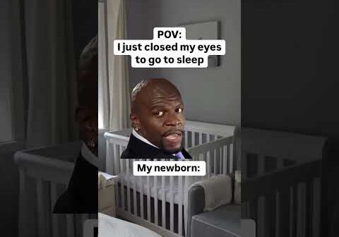 POV: My newborn the second I close my eyes 😂￼. #mom