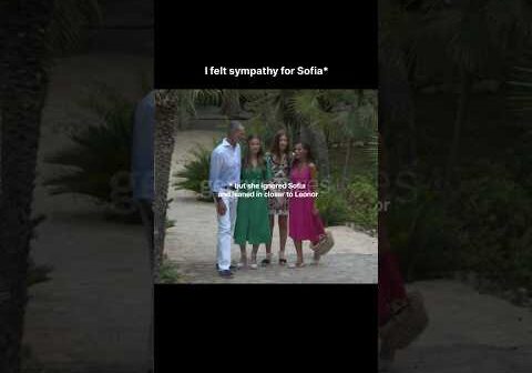 Infanta Sofia is really hardly ignored by her mother