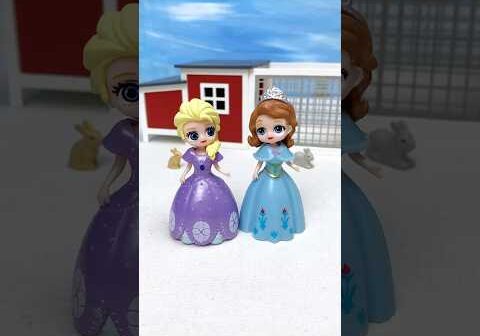 Satisfying Miniature Gorgeous Princess Toys | ASMR Video #satisfying #princesstoys #shorts #elsa