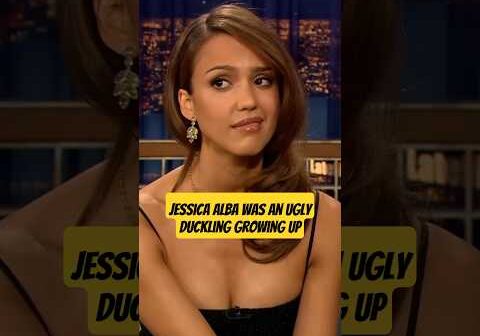 Jessica Alba was an ugly duckling growing up. #jessicaalba #fantastic4 #shorts