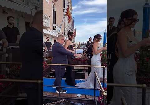 Kendall 🤩Kylie Jenner spotted attending Jeff wedding in Italy Venice #viralvideo #trending #shorts