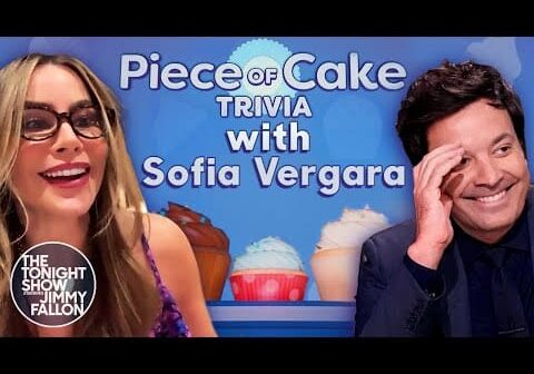 Piece of Cake Trivia with Sofia Vergara | The Tonight Show Starring Jimmy Fallon