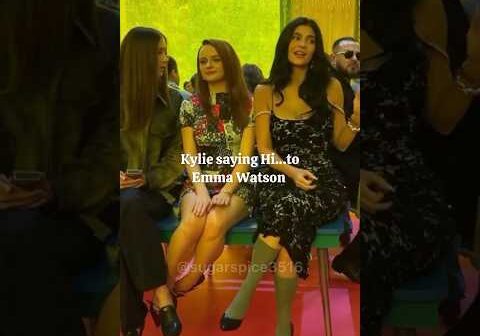 Kylie Jenner Met Emma Watson At fashion show @kyliejenner @miumiu ​⁠#fashion #viralshorts #viral