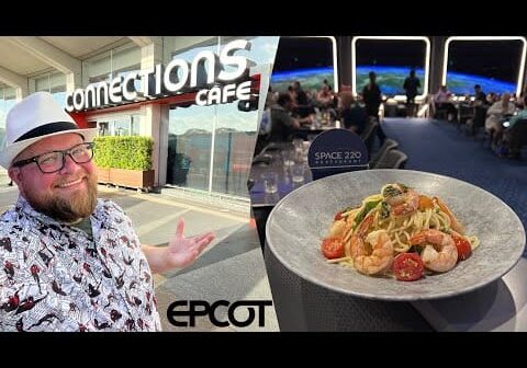 Disney’s Space 220 NEW Menu 2022 | Spaceghetti & Shrimp & New Epcot Walkway Open | Walt Disney World