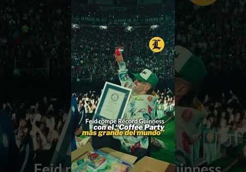 Feid  rompe Récord Guinness con el “Coffee Party más grande del mundo”