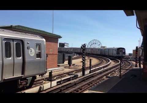 On-Board a Stillwell Avenue bound R160B Siemens (Q) Train from Brighton Beach to Stillwell Avenue