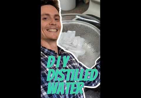 DIY HOW TO Make Distilled Water at Home (Cheap, Quick & Easy) #shorts