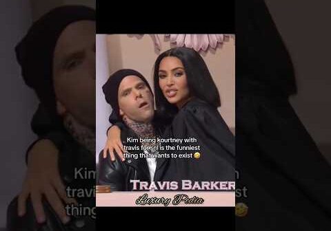 Kim is so real for that 😭🤣 #kimkardashian #kourtneykardashian #travisbarker