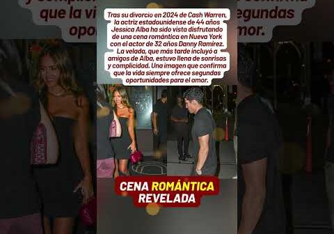 Jessica Alba y Danny Ramírez están mostrando su nueva relación con una cena romántica en Nueva York