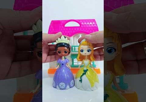 Transforming Disney Tiana and Sofia! #elsa #nezha #shorts #satisfying #unboxing #ariel