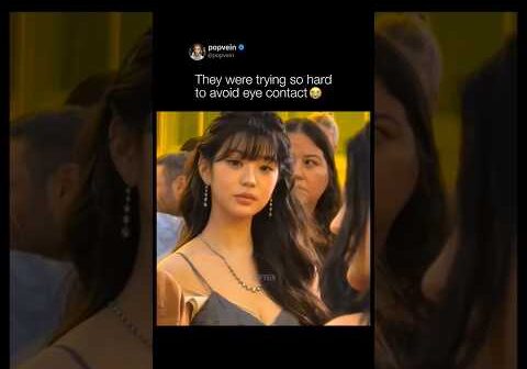 Wonyoung and Kylie Jenner were trying so hard to avoid eye contact 😭🩷