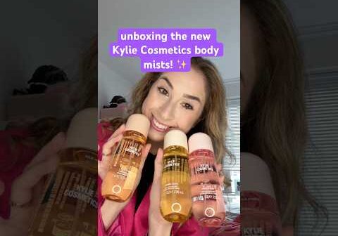 unboxing the new @KylieCosmetics body mists! ✨ #shorts #kyliecosmetics #kyliejenner #beauty