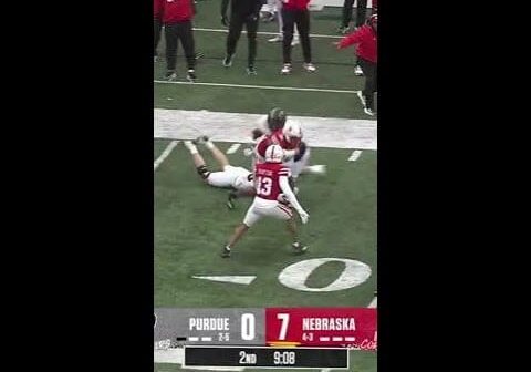 Tommy Hill Interception vs. Purdue | Nebraska Football