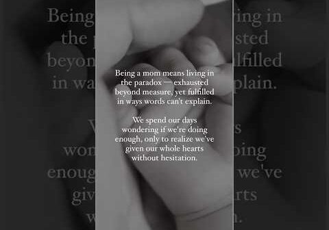 Motherhood: Exhausted But Fulfilled #mom