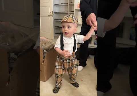 Baby P is #Sliving in his @Burberry fit | Paris Hilton