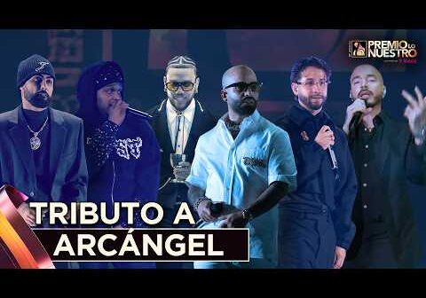 J Balvin, Jhayco, Jay Wheeler, Mora, Sech y Eladio Carrión en tributo a Arcángel | Premio Lo Nuestro
