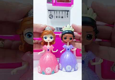 Transforming Disney Tiana and Sofia! #elsa #nezha #shorts #satisfying #unboxing #ariel