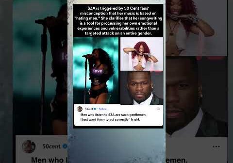 🤯 SZA responds to 50 Cent and haters about her music #50cent #sza #shorts