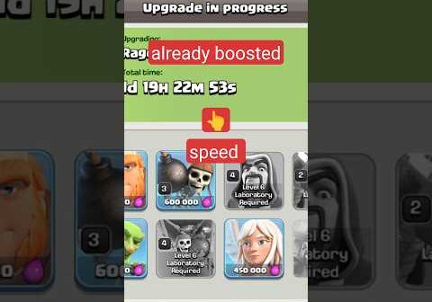 when you used two research potion on same time what will happen #clahsofclans  #coc #shorts