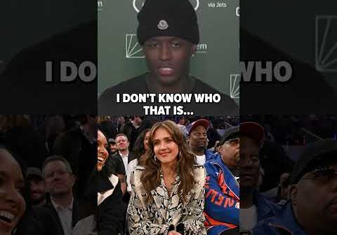 Sauce Gardner had no idea who Jessica Alba is 🤣 #shorts