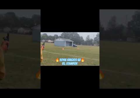 6U Royal Knights Vs. Stampede BLOWOUT GAME🤯😱 ‼️MUST WATCH‼️FULL VIDEO ON YOUTUBE NOW🔥🏈#fyp #share