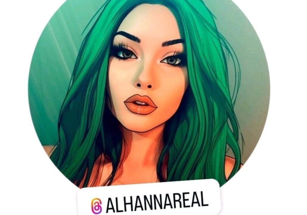 Alhanna's green hair profile picture.